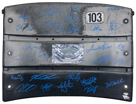 2016 Chicago Cubs Team Signed Wrigley Field Seatback With 26 Signatures Including Bryant, Rizzo & Zobrist (Fanatics & Schwartz)